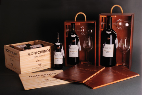 Estuches de madera para Montchenot Gran Reserva 15 años